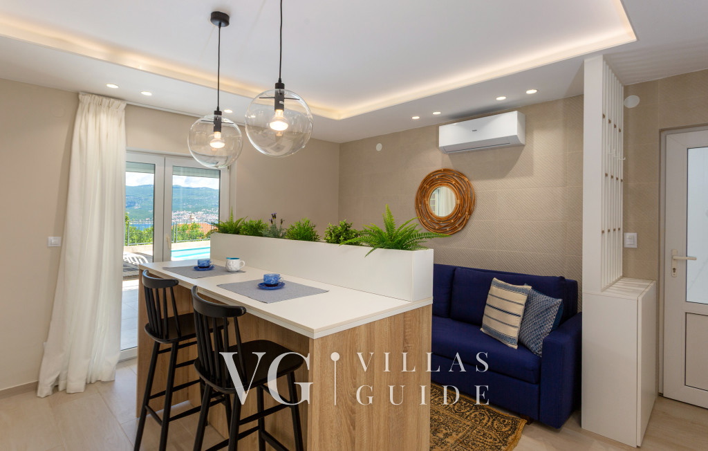 Vila Oleander pool&sea view&pet friendly- Malinska Soggiorno