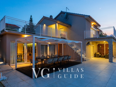 Vila Oleander pool&sea view&pet friendly- Malinska Giardino e esterni della proprietà