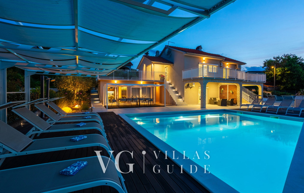 Vila Oleander pool&sea view&pet friendly- Malinska Piscina