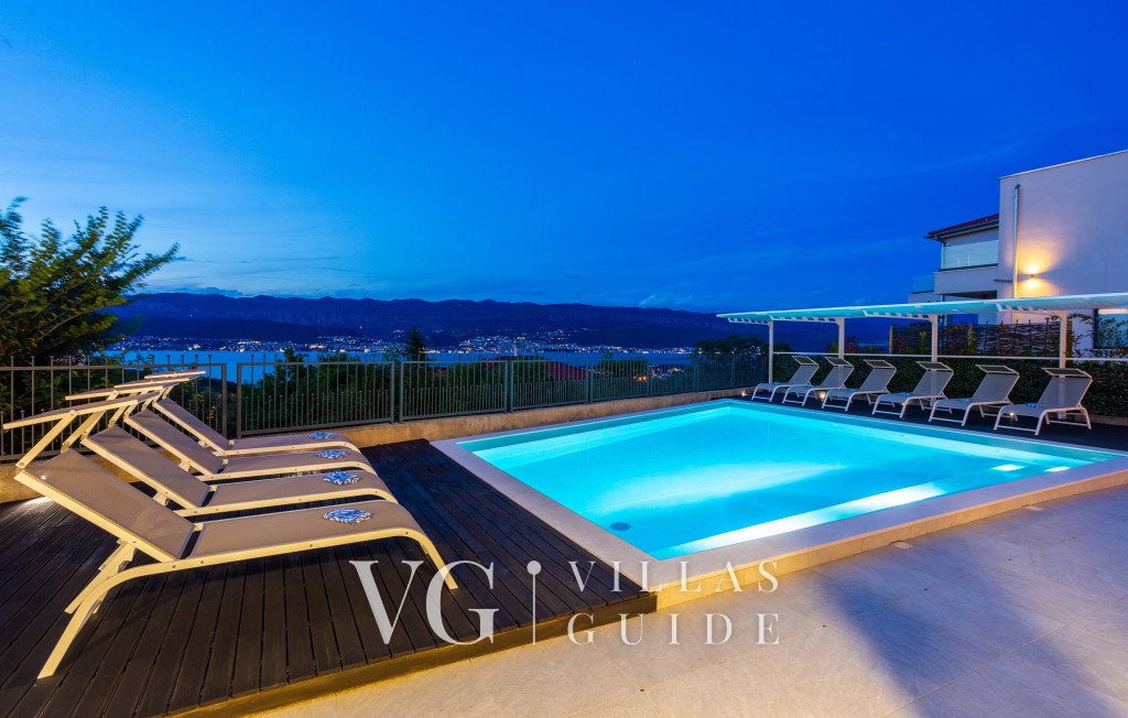 Vila Oleander pool&sea view&pet friendly- Malinska Piscina