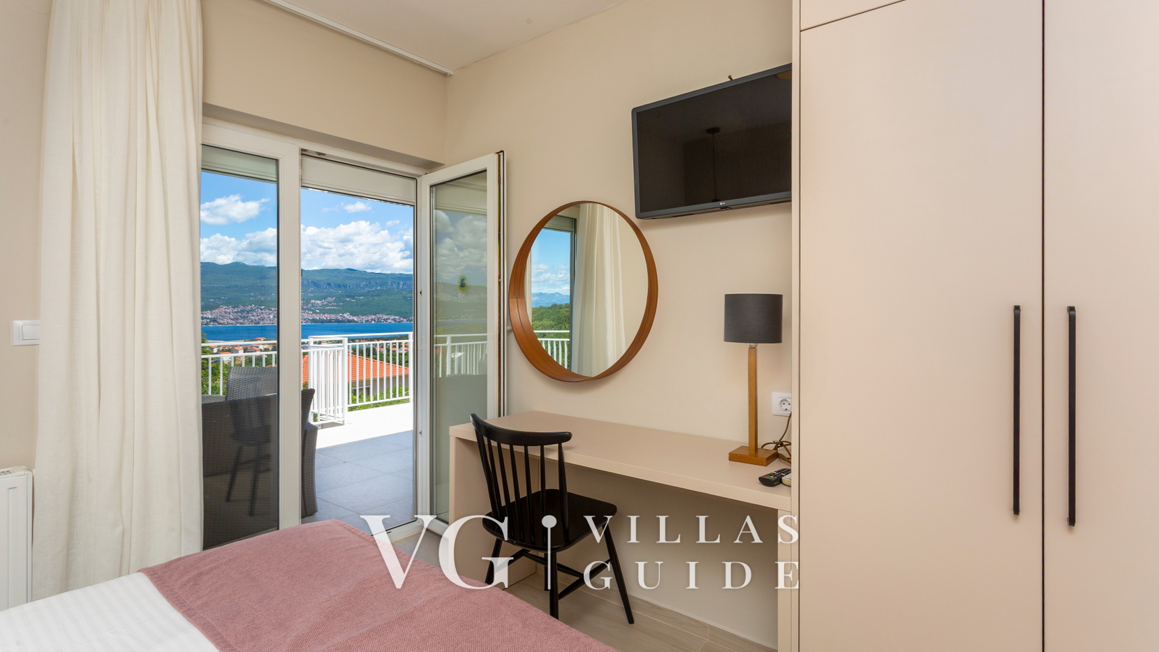 Vila Oleander pool&sea view&pet friendly- Malinska Spavaća soba