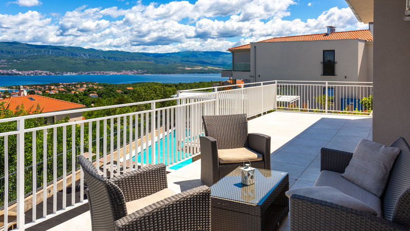 Vila Oleander pool&sea view&pet friendly- Malinska
