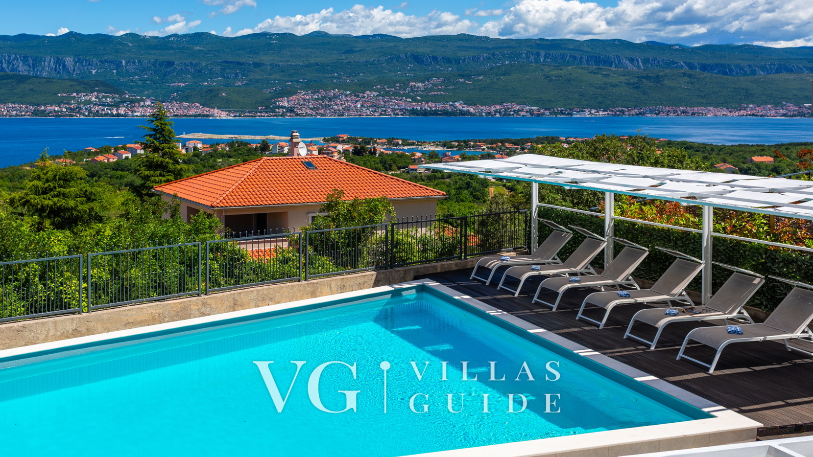 Vila Oleander pool&sea view&pet friendly- Malinska Pool