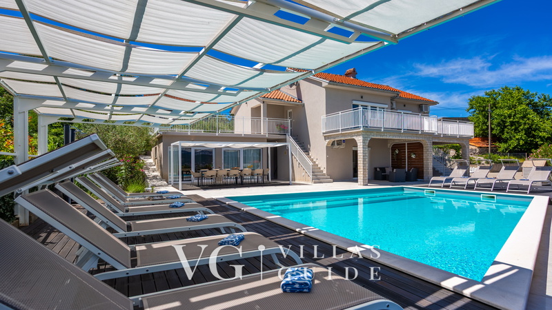 Vila Oleander pool&sea view&pet friendly- Malinska