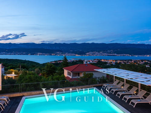 Vila Oleander pool&sea view&pet friendly- Malinska