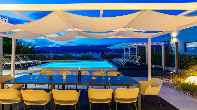 Vila Oleander pool&sea view&pet friendly- Malinska