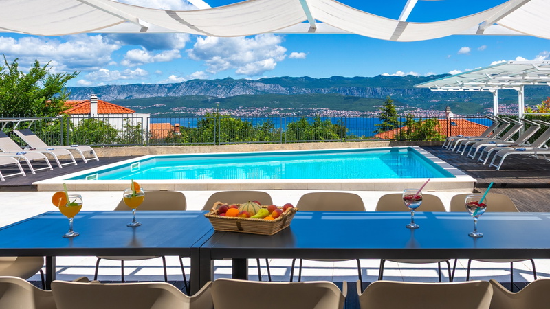 Vila Oleander pool&sea view&pet friendly- Malinska