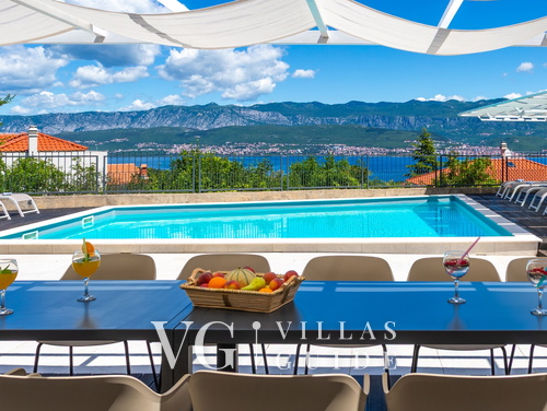 Vila Oleander pool&sea view&pet friendly- Malinska