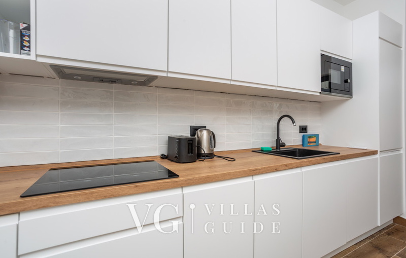 Villa il giardino segreto with pool Küche