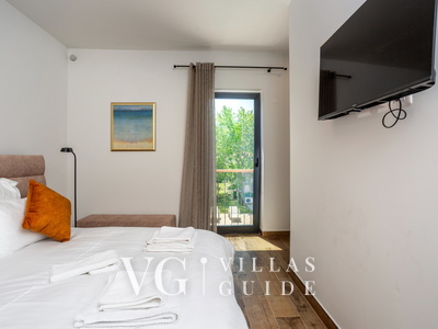 Villa il giardino segreto with pool Spavaća soba