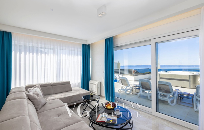 Sunny Lux Villa 1 - Makarska Dnevni boravak