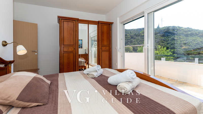 Apartment Zelenika Villa Schlafzimmer