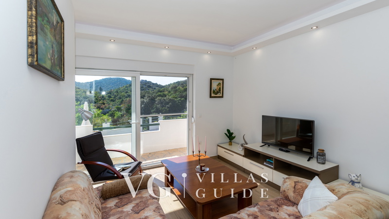 Apartment Zelenika Villa Wohnzimmer