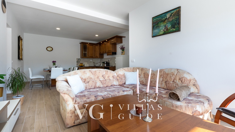 Apartment Zelenika Villa Wohnzimmer