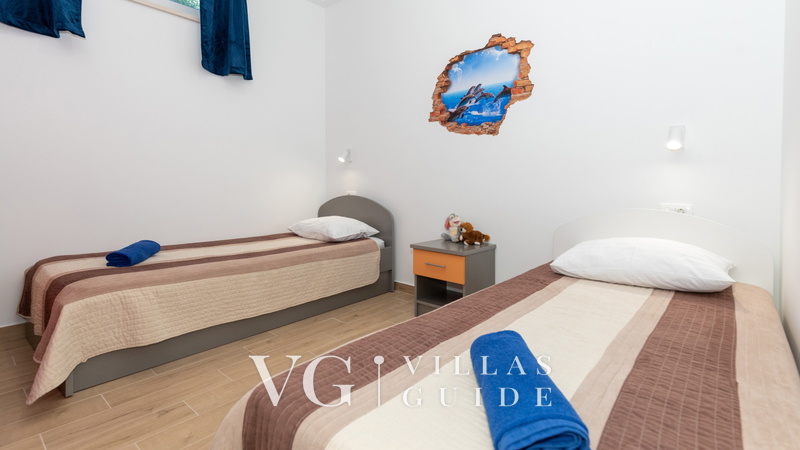 Apartment Zelenika Villa Schlafzimmer