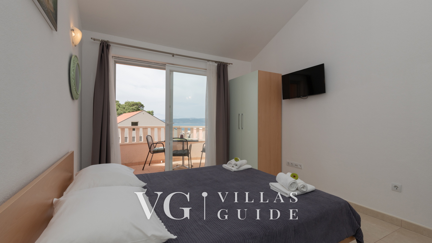 Studio Apartman Erstić 6 - Baška Voda Camera da letto