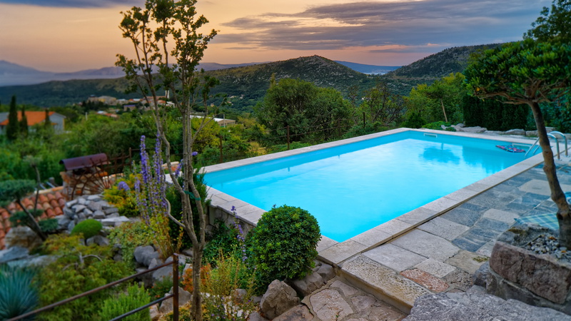 House sound of nature pool Crikvenica