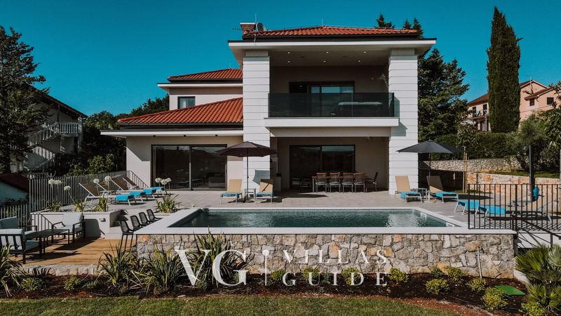 Villa Lu 1 Krk Garden and property exterior