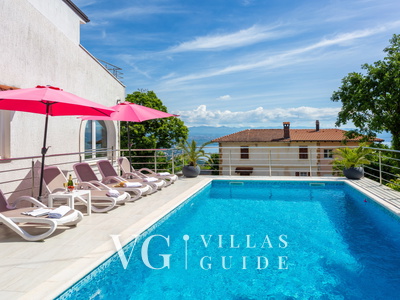 Villa Nino with view - Lovran Garden and property exterior