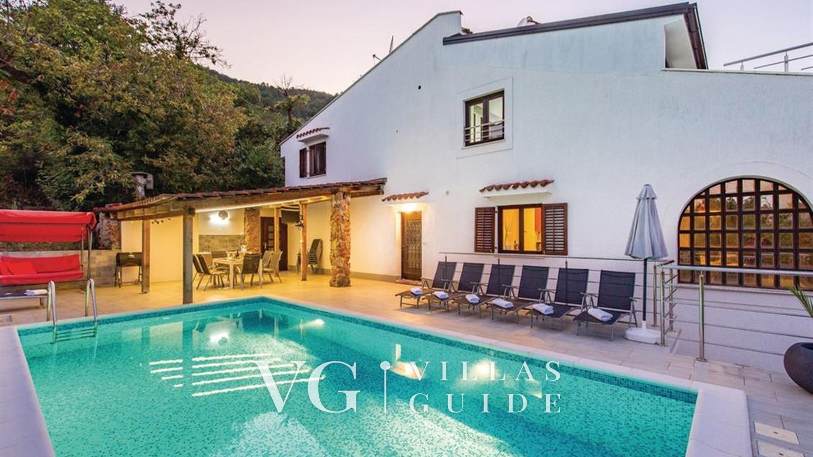 Villa Nino with pool - Lovran Garden and property exterior