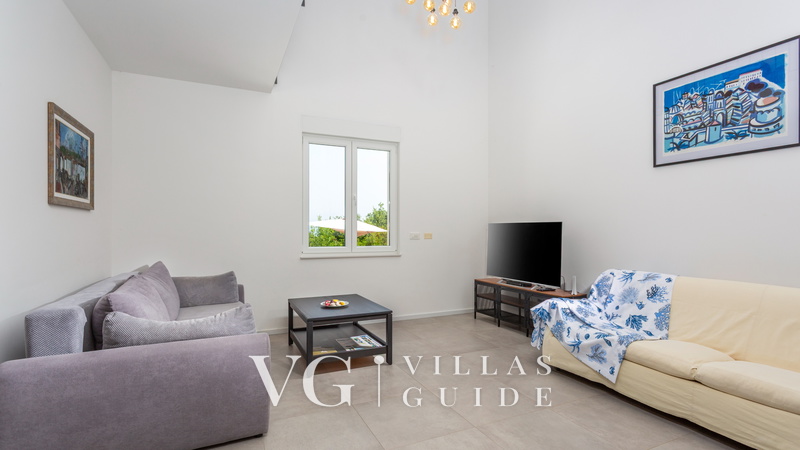 Casa Tijana with pool island Krk Wohnzimmer