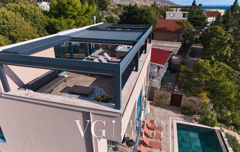 Villa Wind rose with pool&whirpool&sauna&beachfront wellness