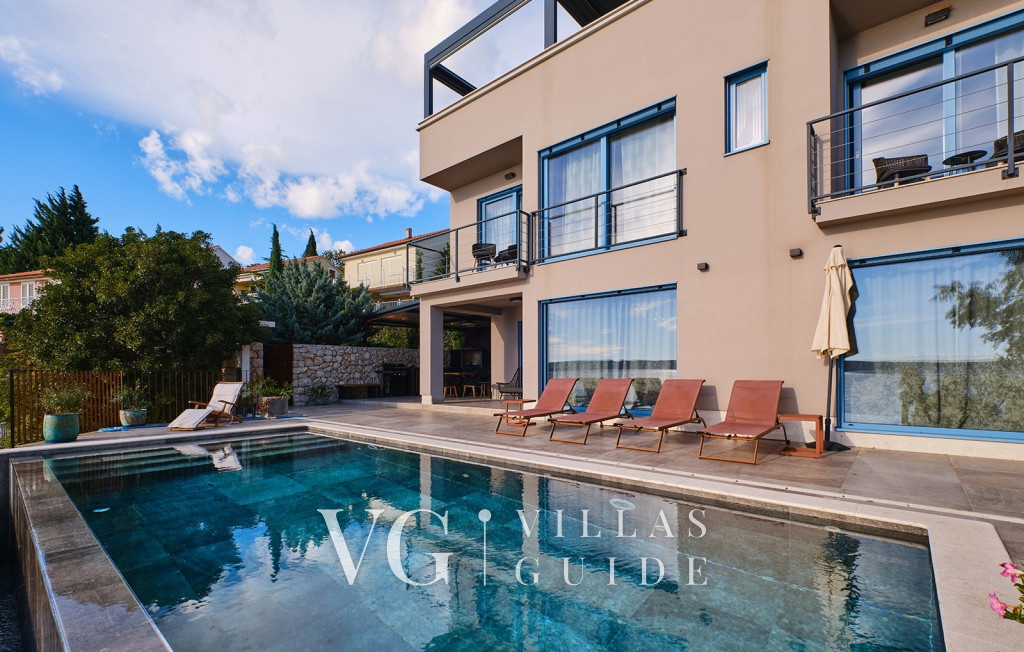 Villa Wind rose with pool&whirpool&sauna&beachfront Garten und Außenbereich