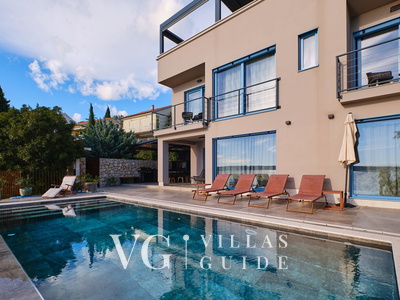 Villa Wind rose with pool&whirpool&sauna&beachfront Dvorište i vanjski dio objekta