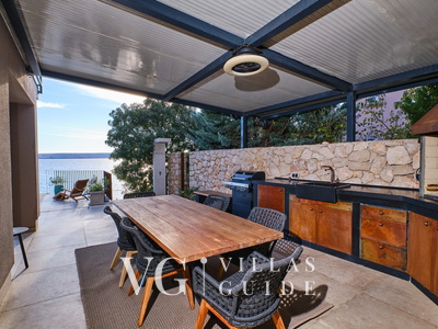 Villa Wind rose with pool&whirpool&sauna&beachfront Dvorište i vanjski dio objekta