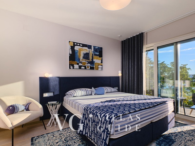 Villa Wind rose with pool&whirpool&sauna&beachfront Spavaća soba