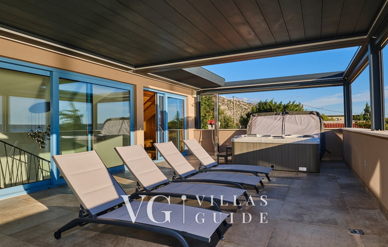 Villa Wind rose with pool&whirpool&sauna&beachfront wellness