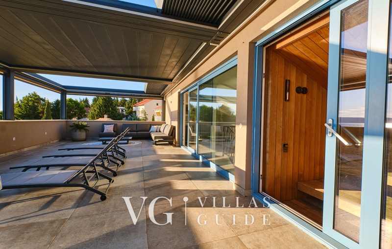 Villa Wind rose with pool&whirpool&sauna&beachfront wellness