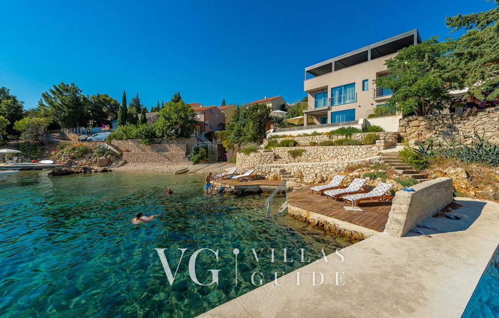 Villa Wind rose with pool&whirpool&sauna&beachfront Dvorište i vanjski dio objekta