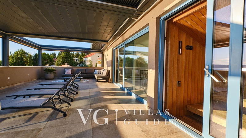 Villa Wind rose with pool&whirpool&sauna&beachfront wellness