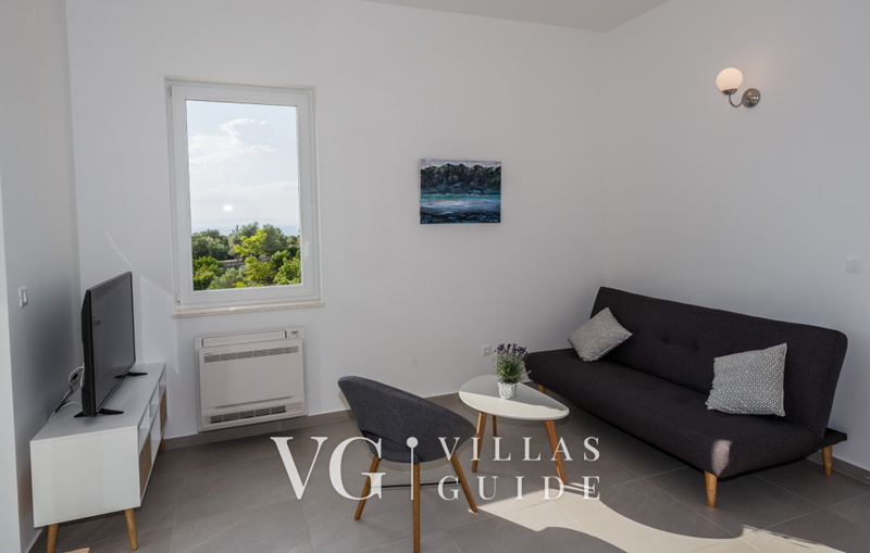 Villa Lun T - Island Pag Wohnzimmer