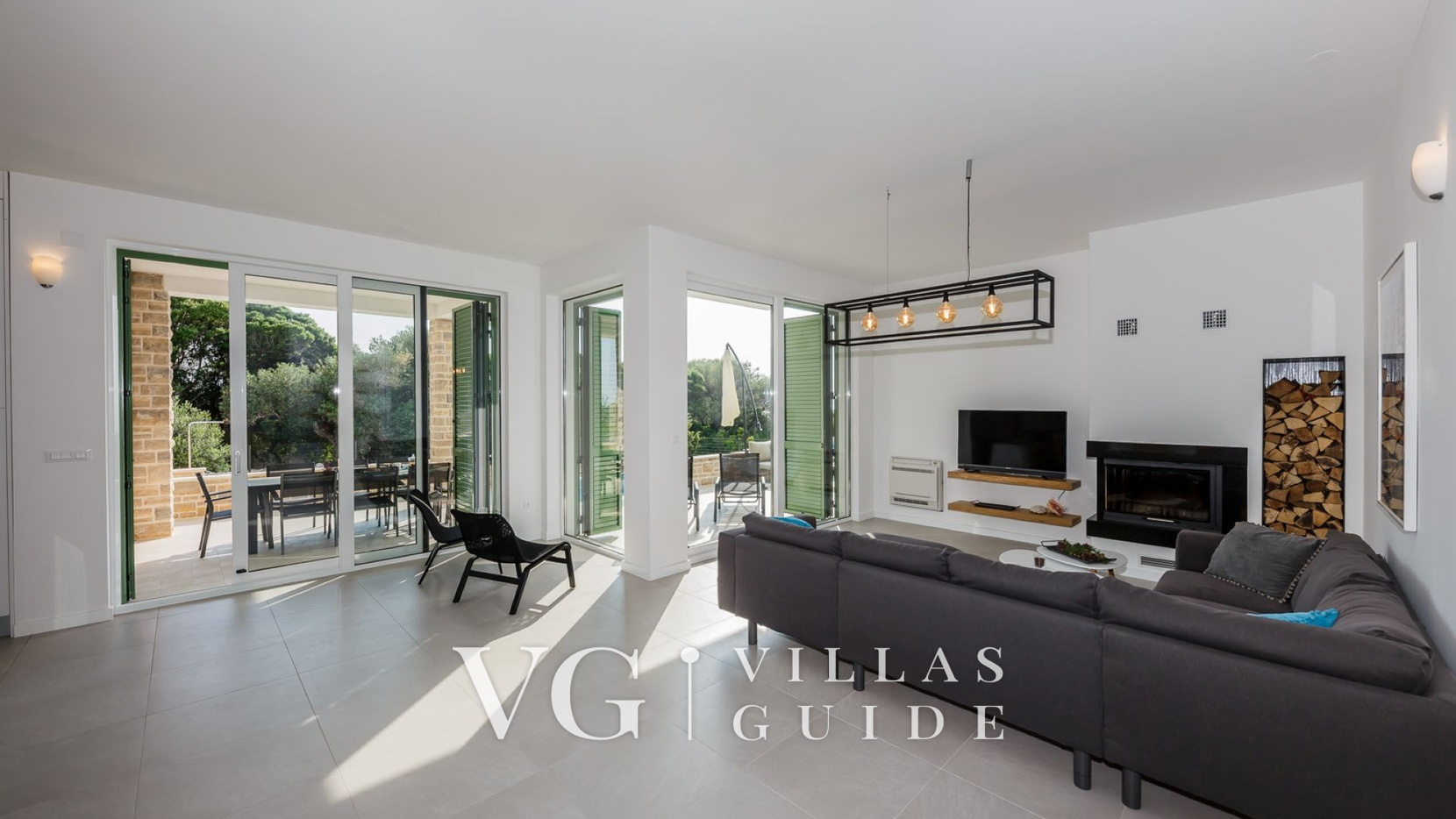 Villa Lun T - Island Pag Wohnzimmer