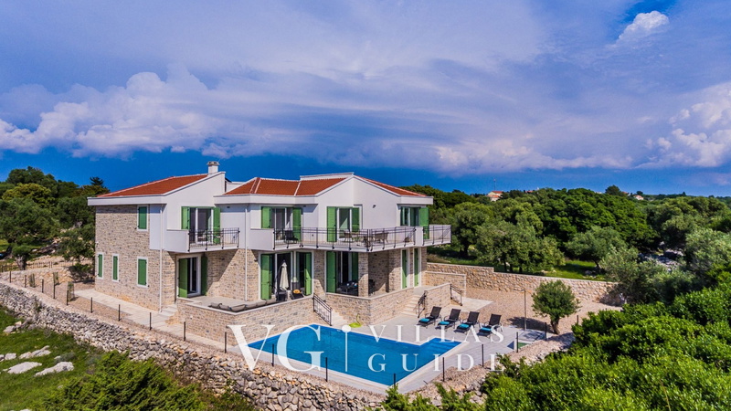 Villa Lun T - Island Pag Garten und Außenbereich