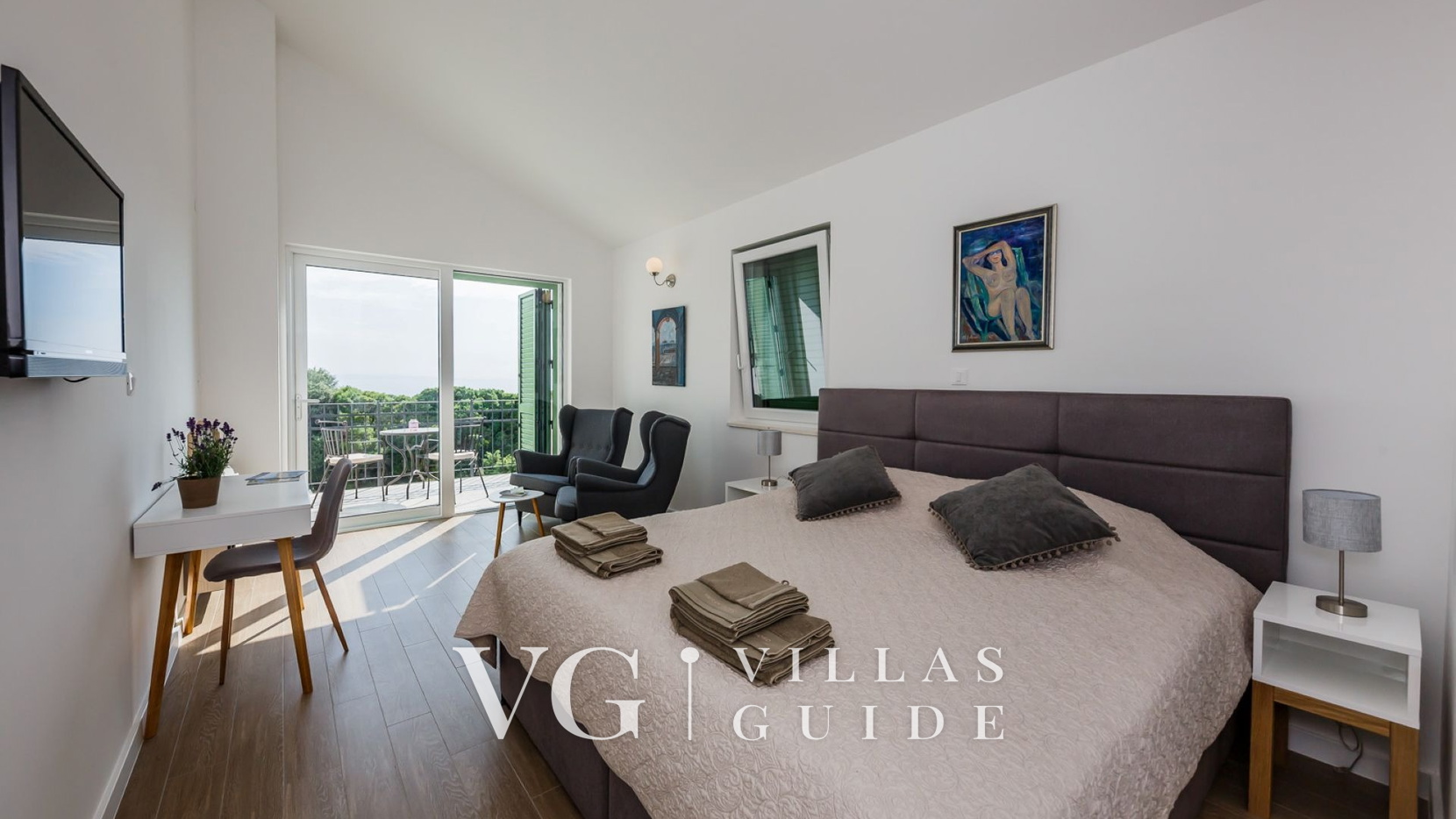 Villa Lun T - Island Pag Schlafzimmer