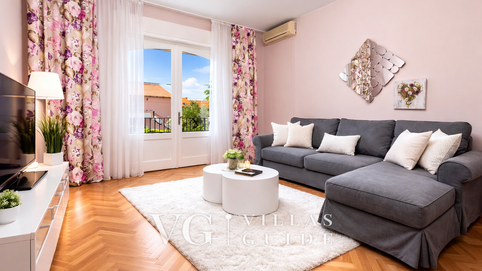 Villa Lara with pool&whirpool&pet friendly&100m from the sea- Rab Wohnzimmer