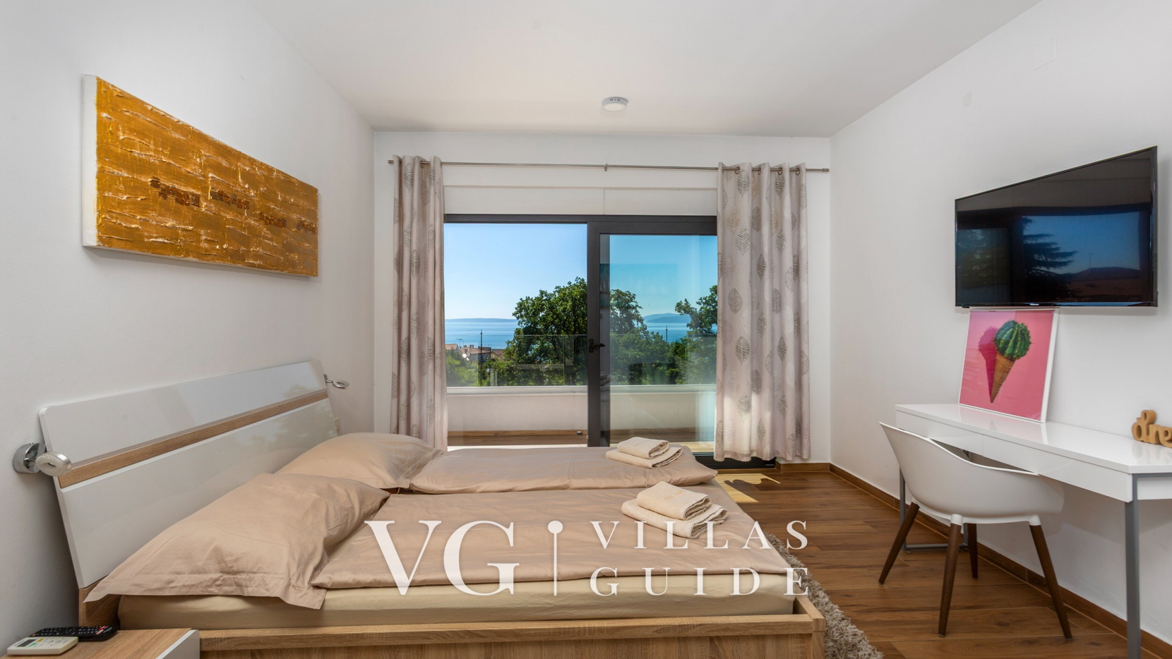 Villa Angello pool&whirpool&pet friendly Schlafzimmer