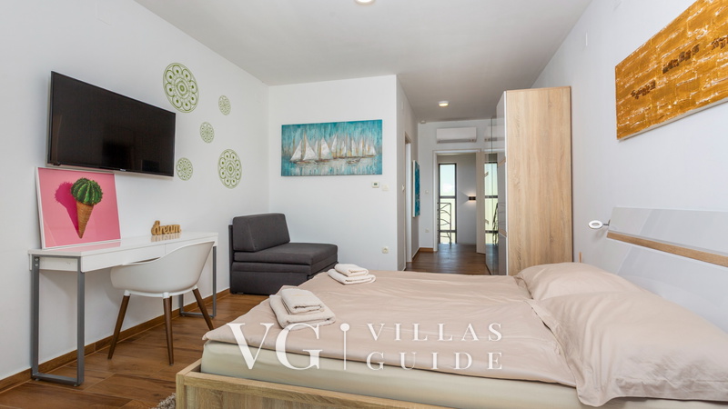 Villa Angello pool&whirpool&pet friendly Schlafzimmer