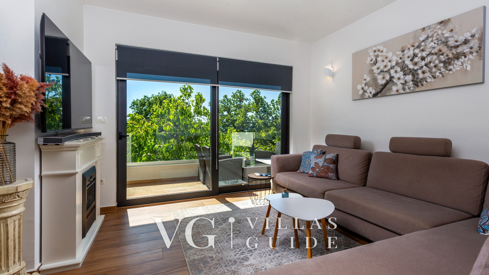 Villa Angello pool&whirpool&pet friendly Wohnzimmer