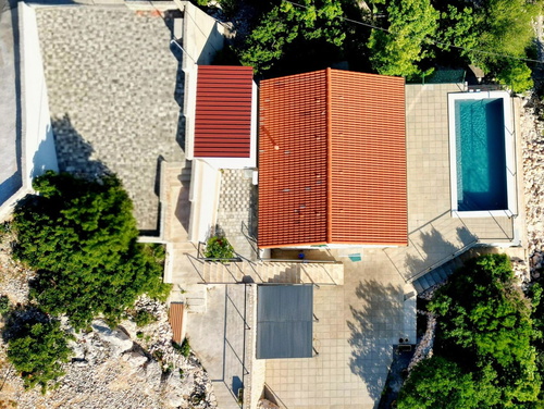 Villa House Vissum with pool&sea view