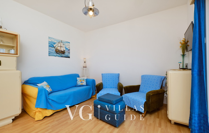 Villa House Vissum with pool&sea view Living room