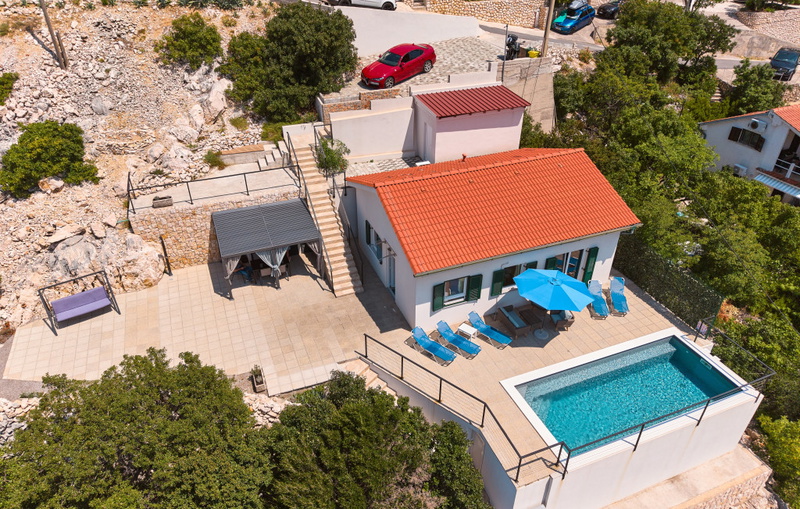 Villa House Vissum with pool&sea view
