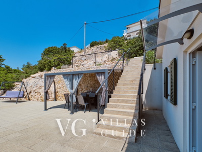 Villa House Vissum with pool&sea view Garden and property exterior