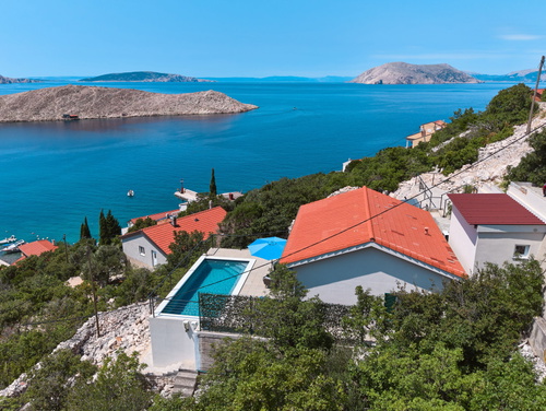 Villa House Vissum with pool&sea view