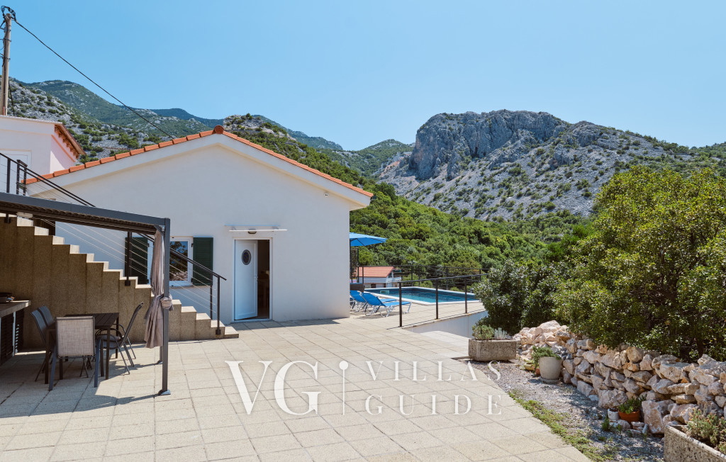 Villa House Vissum with pool&sea view Garden and property exterior
