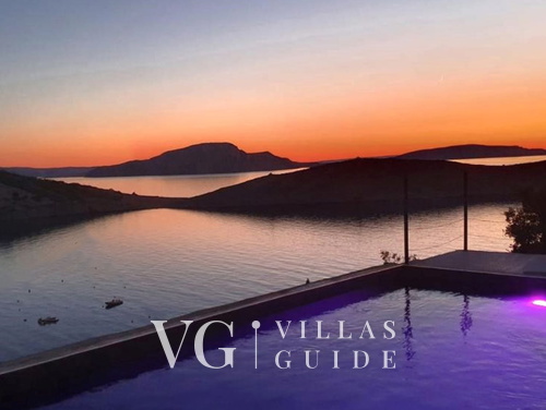 Villa House Vissum with pool&sea view