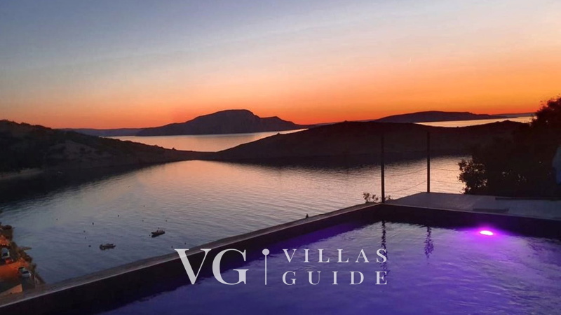 Villa House Vissum with pool&sea view